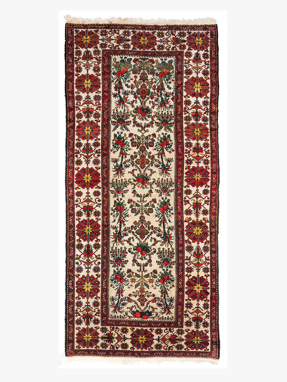 Bakhtiyar Rare Ivory Khan Runner Antique/335x150cm/47719