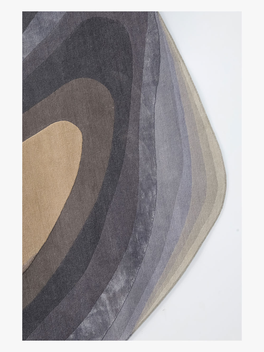 Strata round in Grey designed by Roula Salamoun/250cm